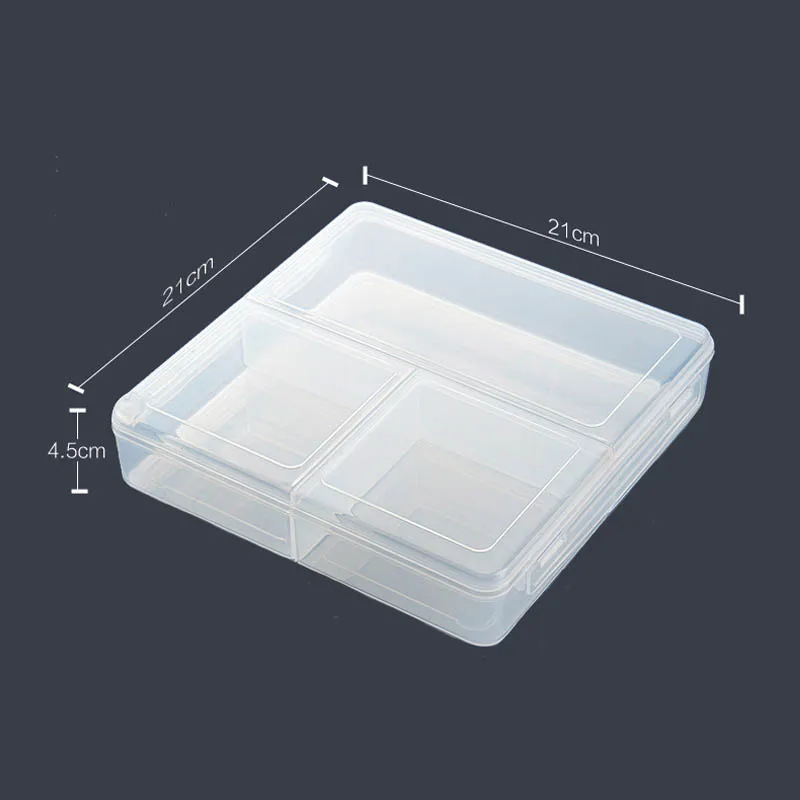 1PC 3 сетки Microwavable коробка для хранения продуктов прозрачный органайзер для холодильника контейнер для фруктов овощей специй микроволновая печь Сейф - Цвет: 1PC