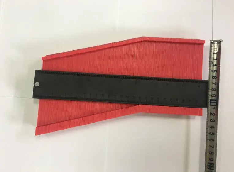 Red 10 inch wider 5/10/2" Ширина Пластик профиль копия датчик контур датчик дубликатор duplo и Стандартный Дерево Лазерная маркировочная инструмент для специальных - Цвет: Red 10 inch wider