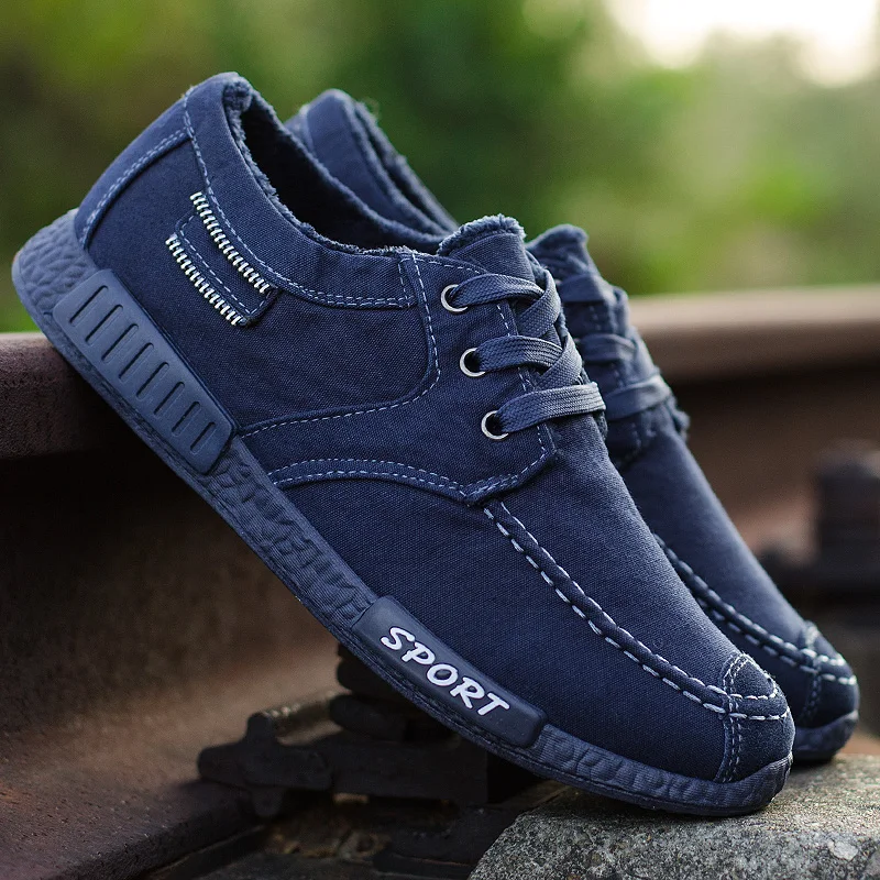 Мужские парусиновые кроссовки AFFINEST спортивные дышащие для бега на весну|mens