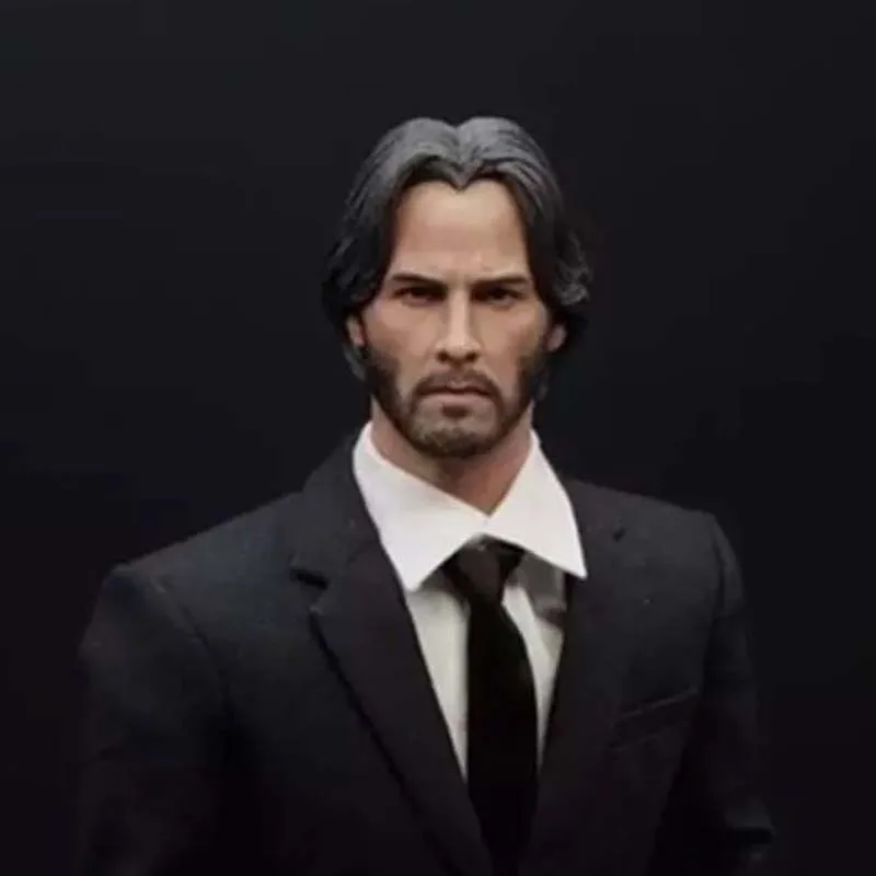 1:6 Scale голова лепки Джон Вик Кеану Ривз мужской солдат модель для 12 дюймов фигурка