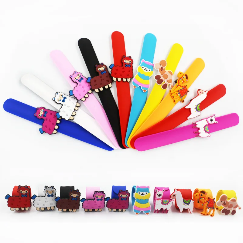 

Jiangzimei 24pcs Cartoon Alpaca Pirates, fruit, ice cream, balls dinosaur clap circle for Kid Children