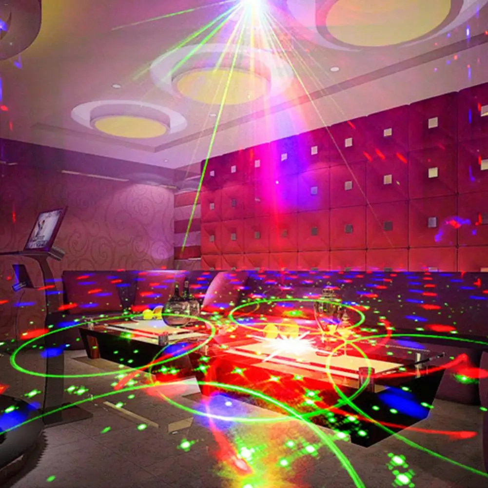 18 Вт Led дискотека свет сцены DJ лампа диско шар Звук Активированный лазерный