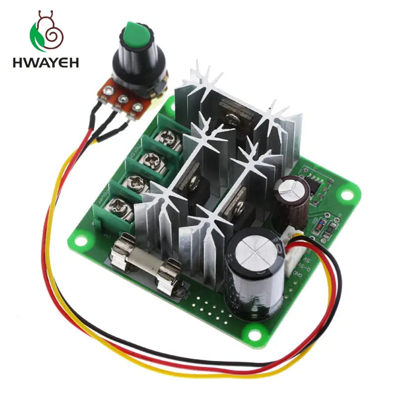 Регулятор скорости двигателя PWM переключатель регулятора 12 В 24 PLC 20A регулятор