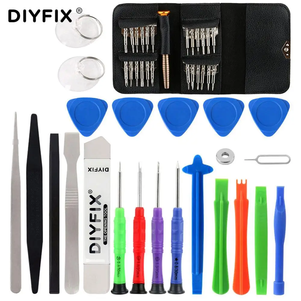 DIYFIX Инструменты для ремонта мобильных телефонов Набор отверток для iPhone MacBook Xiaomi Tablet PC маленькая игрушка разборка ручной набор инструментов