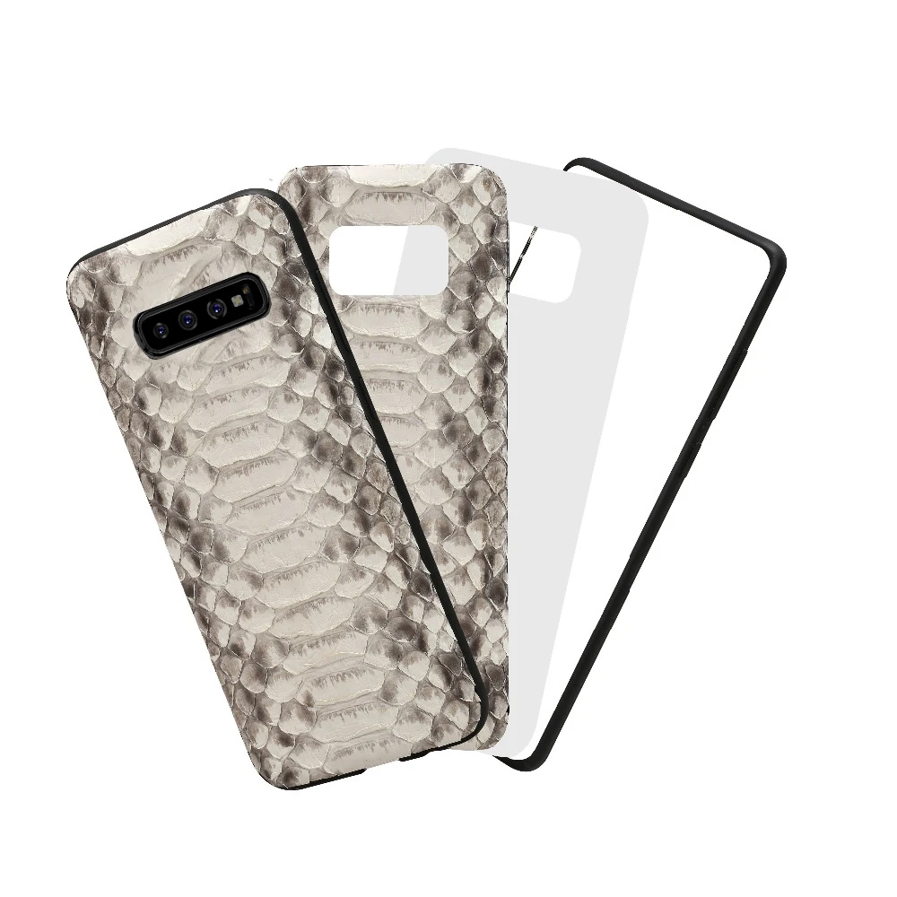 Чехол S10 plus для Samsung s10 чехол из натуральной кожи питона чехлы samsung galaxy note 10 A70 A9 A7