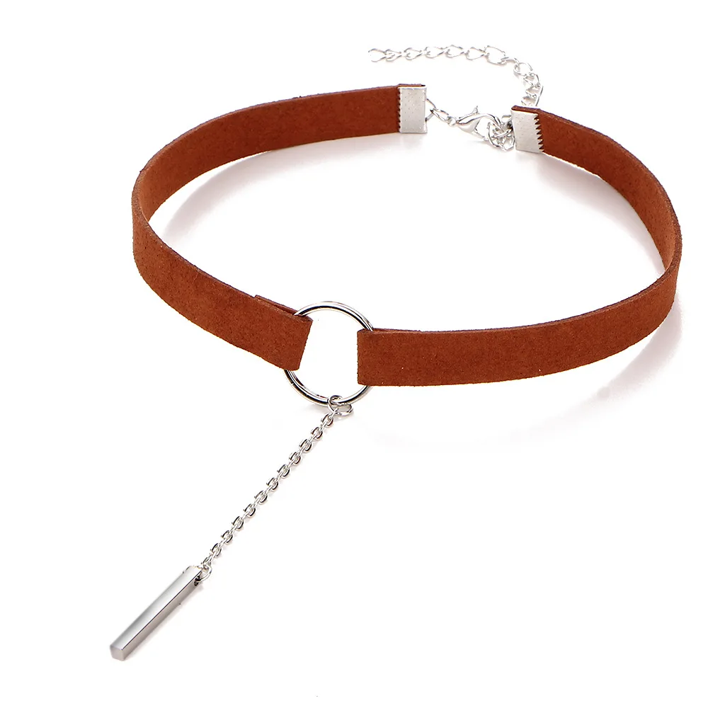 Бархатное колье Позолоченное серебряное покрытие Круглый Круг ожерелья с