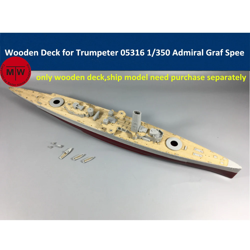 Деревянная колода в масштабе 1/350 для Trumpeter 05316 немецкий Адмирал граф модель