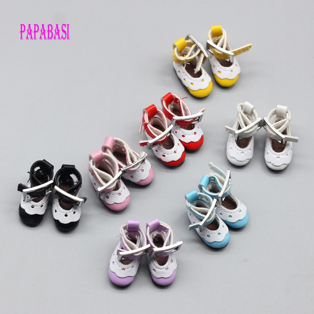 12 дюймовые кожаные кружевные туфли для кукол блайз (подходит Блит AZ licca Pullip doll) 2 8*1