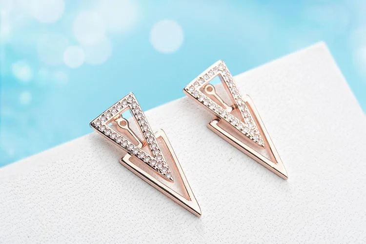 Женские Висячие серьги Oorbellen новые треугольные из стерлингового серебра 925 пробы