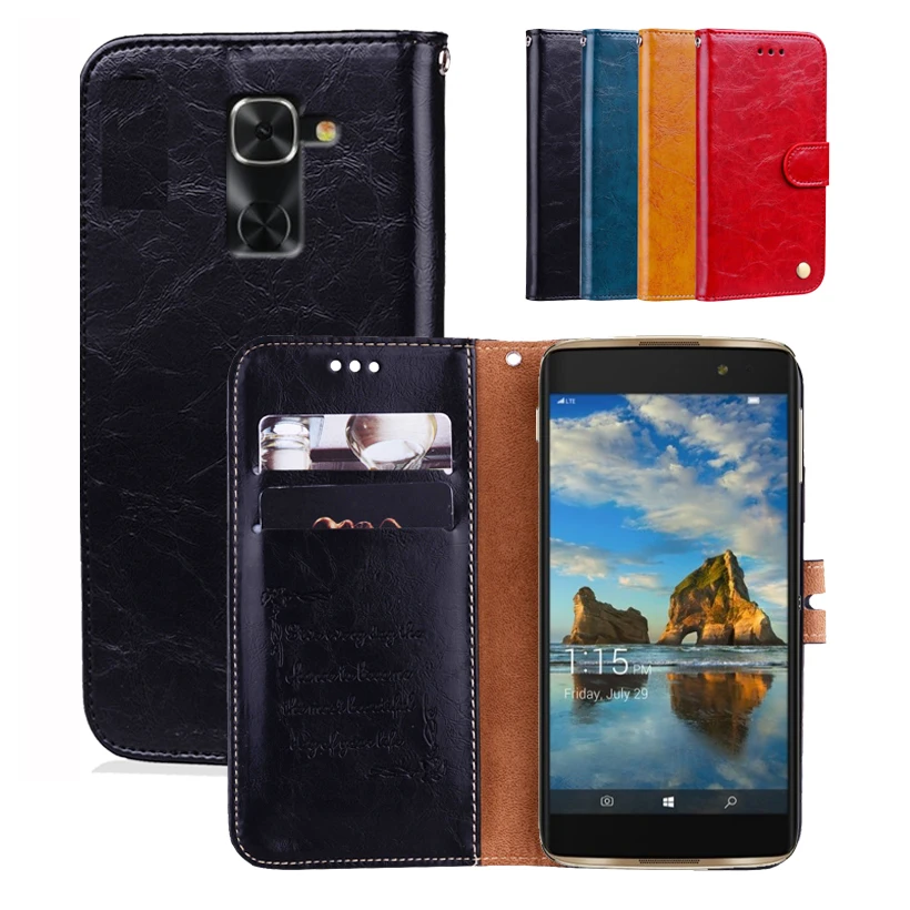 Новейший кошелек чехол для Alcatel Idol 4 Pro (Idol 4S Windows) кожаный мобильного телефона на