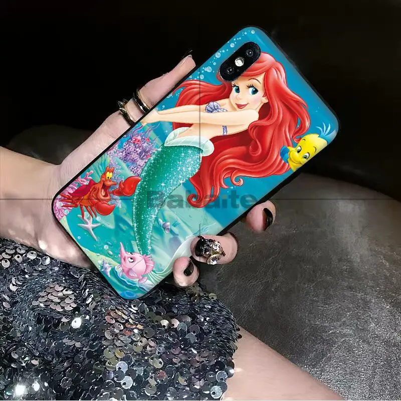 Чехол для телефона Babaite Princess Ariel Little Mermaid snow princess iPhone 8 7 6 6S Plus 5 5S SE XR X XS MAX | Мобильные