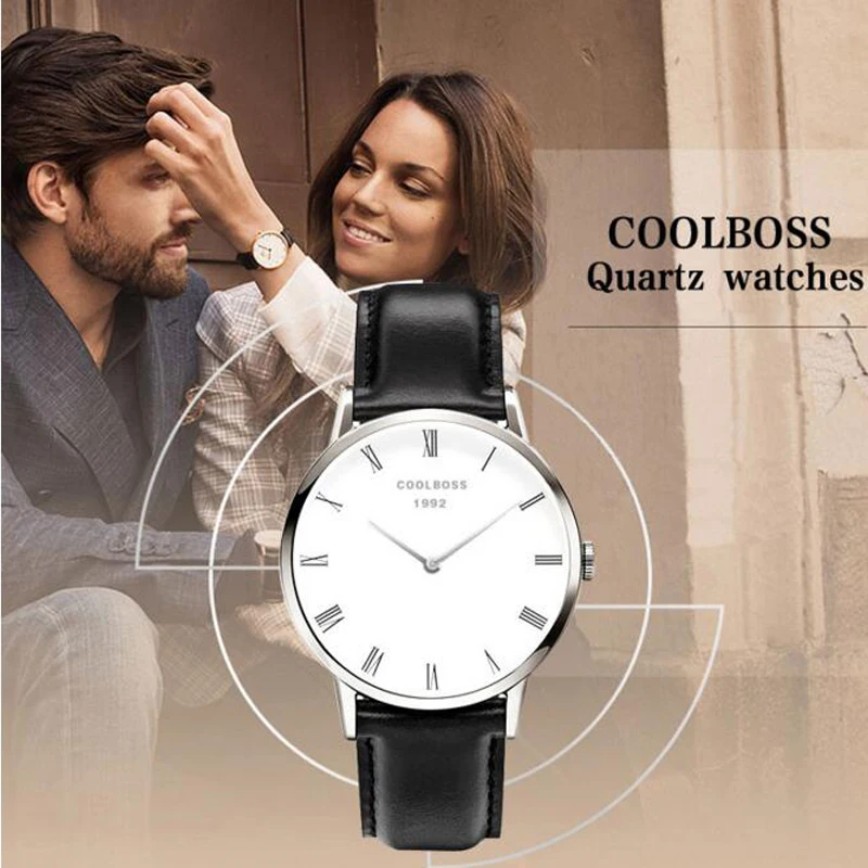 Новое поступление мужские часы coolboss Роскошные Брендовые Часы кварцевые модные с