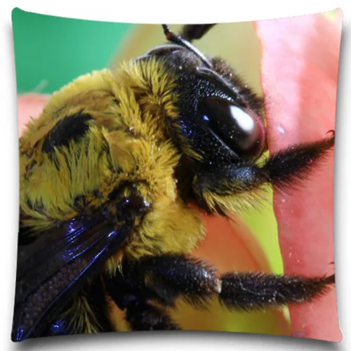 Наволочка с Пчелой насекомыми хлопковая Полиэстеровая подушка чехол для дивана