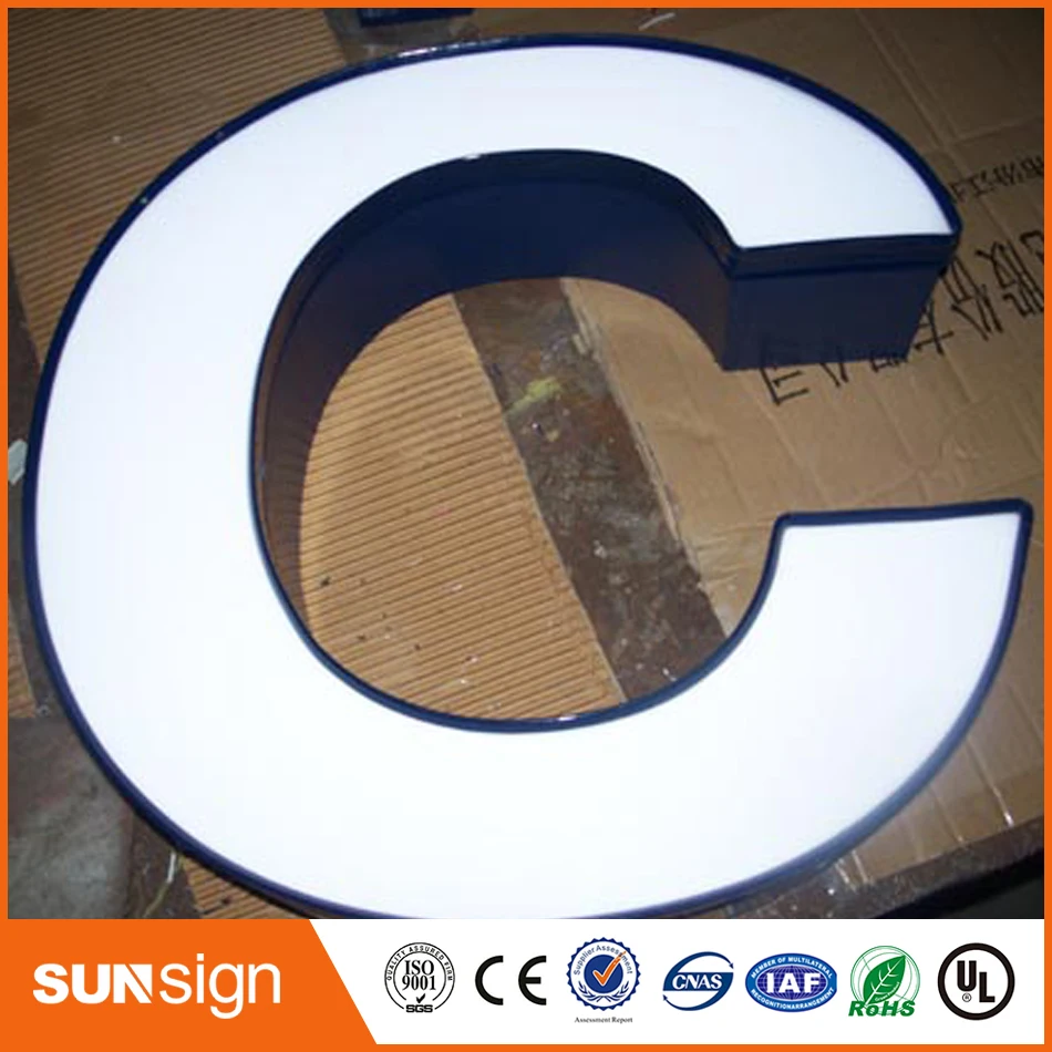 Custom led sign acrylic Frontlit Letter Sign