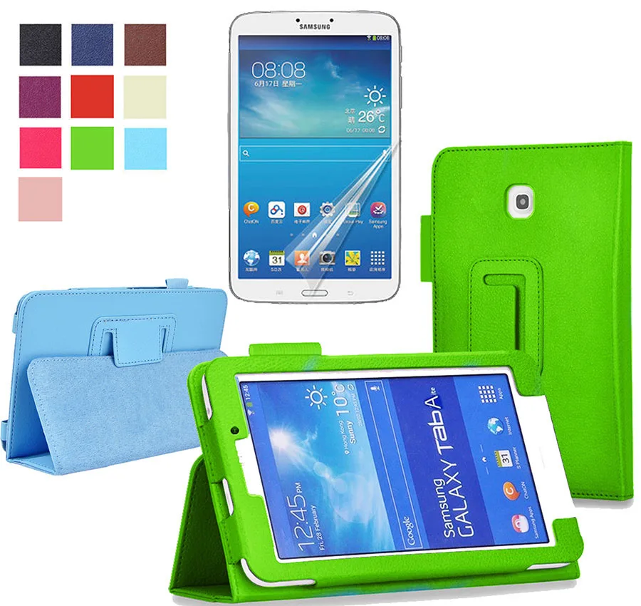 Чехол для Samsung Galaxy Tab 4 7 0 7-дюймовый планшетный SM-T230 T231 230 кожаный чехол с откидной