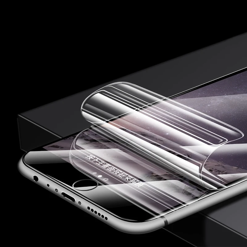2 шт. мягкая Гидрогелевая пленка для iPhone X 8 7 plus защита экрана полное покрытие
