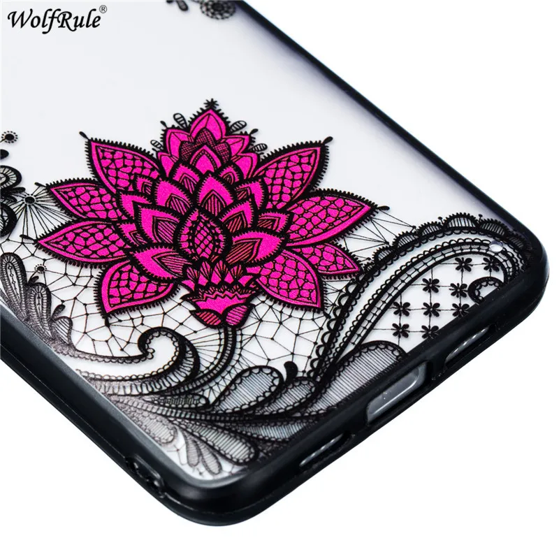 Чехол для Xiaomi Mi5 чехол Mi 5 A2 Lite TPU и PC кружевной рельефный чехол-бампер с розой Redmi 6 4A
