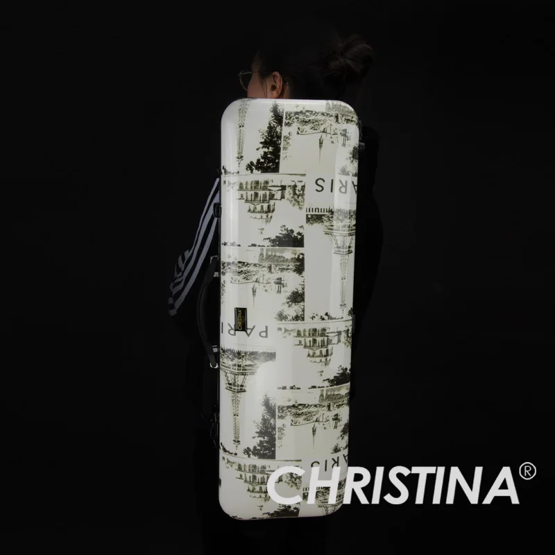 High quality Italy Christina rectangle violin case 4/4 carbon fiberglass Violin accessories | Спорт и развлечения