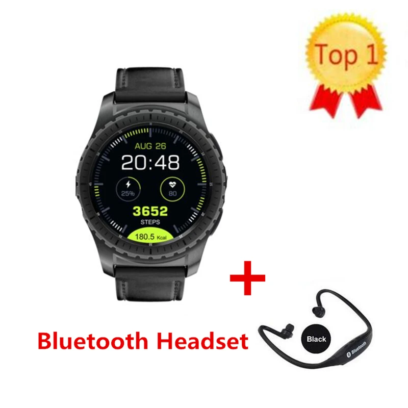 KW28 Bluetooth беспроводные умные часы круглые SIM andriond телефон Интеллектуальная музыка