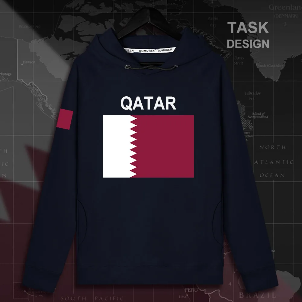 

Мужская толстовка с флагом штата Катар, Qatari Dawlat QA, пуловеры, толстовки, Мужская толстовка, уличная одежда, спортивный костюм в стиле хип-хоп, ...