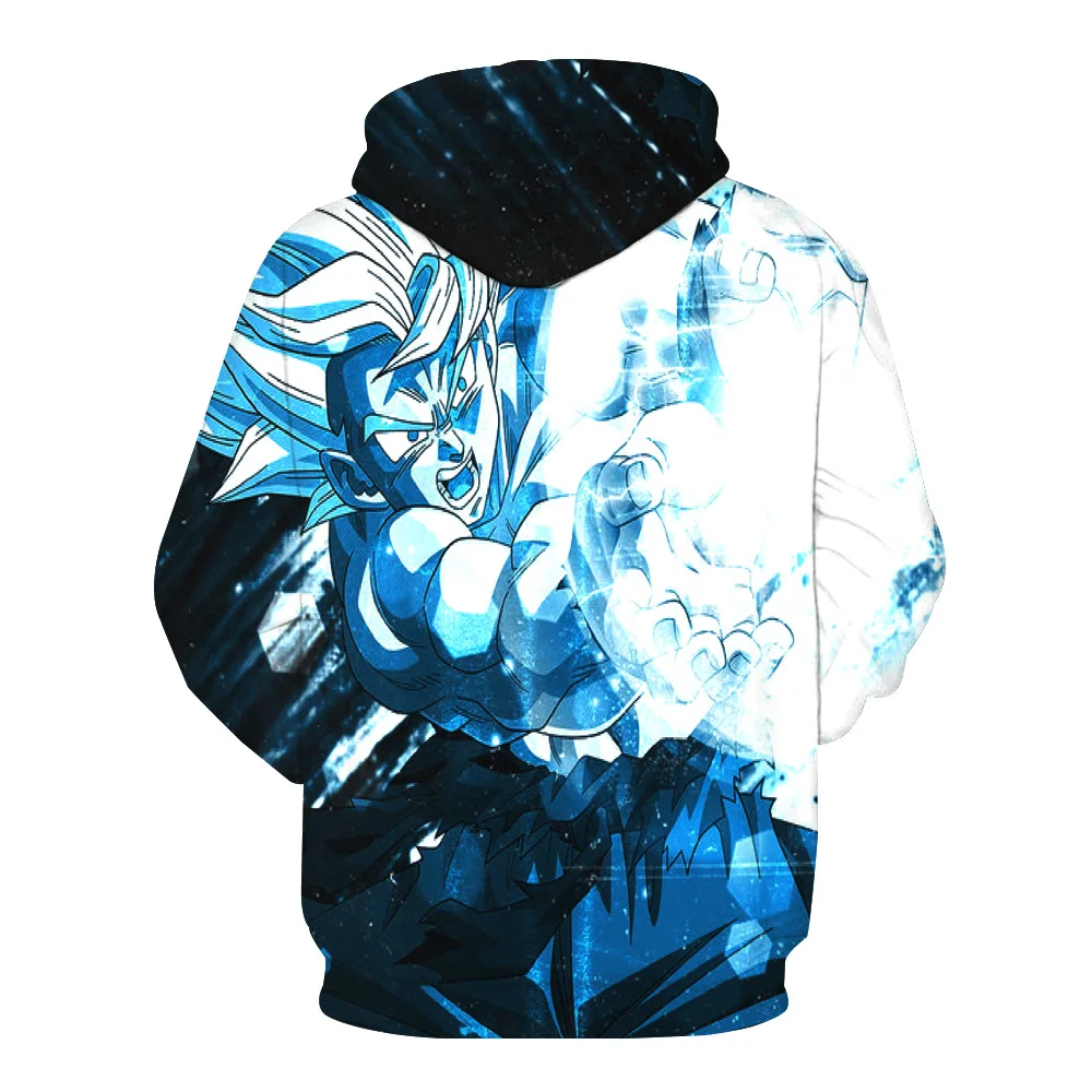 Goku Super Saiyan Final Kamehameha 3D толстовки для скейтбординга спортивные свитера мужские
