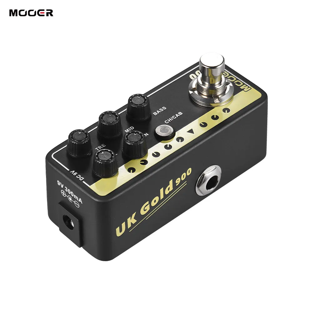 

MOOER MICRO PREAMP Series 002 guitar pedal UK Gold British Crunch Digital Preamp Guitar Effect Pedal True Bypass effect pedal