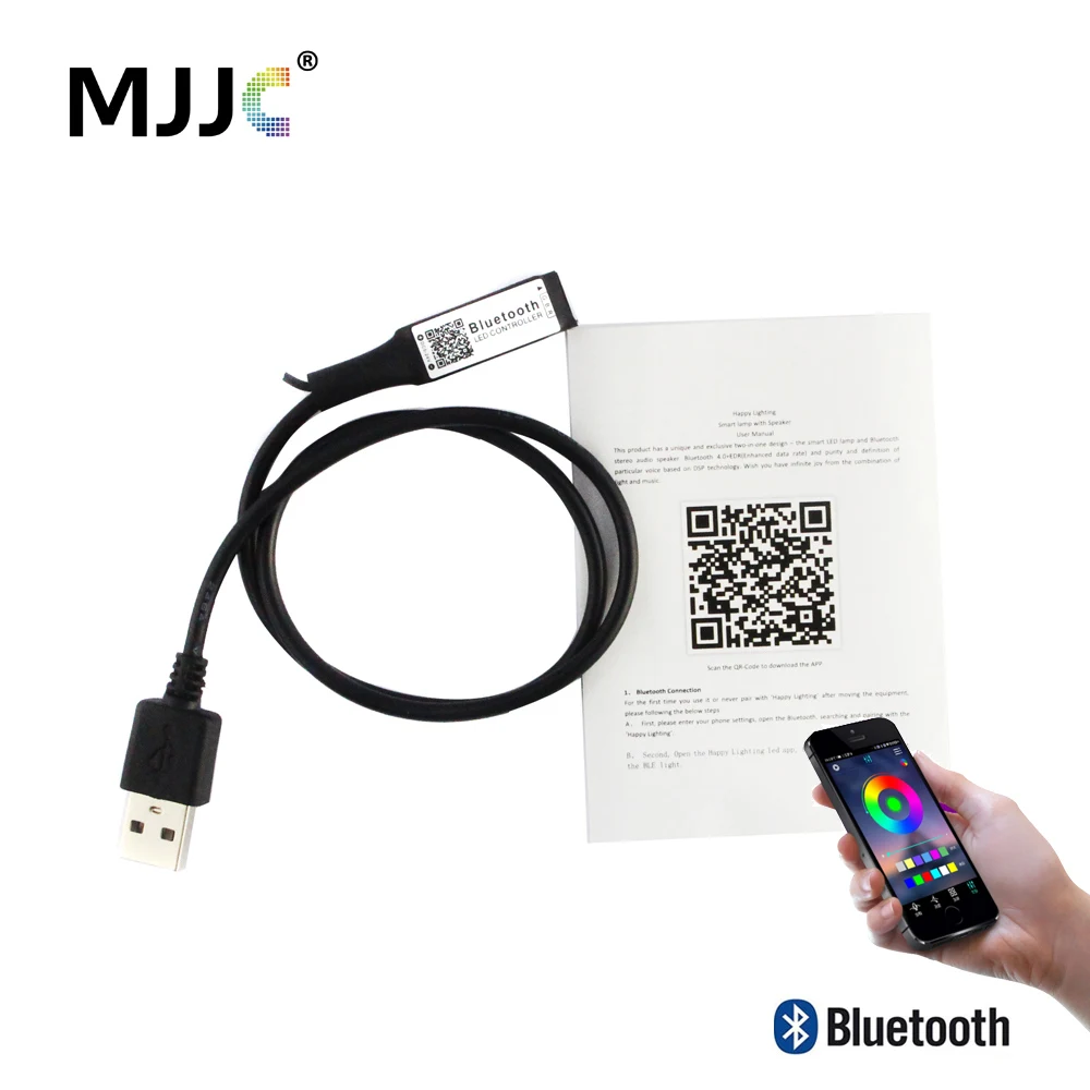 MJJC Bluetooth светодиодный контроллер RGB 5 В 12 В 24 В Светодиодные ленты свет Беспроводной контроллер Bluetooth для Android IOS приложение музыка контроллер USB rgb контроллер bluetooth