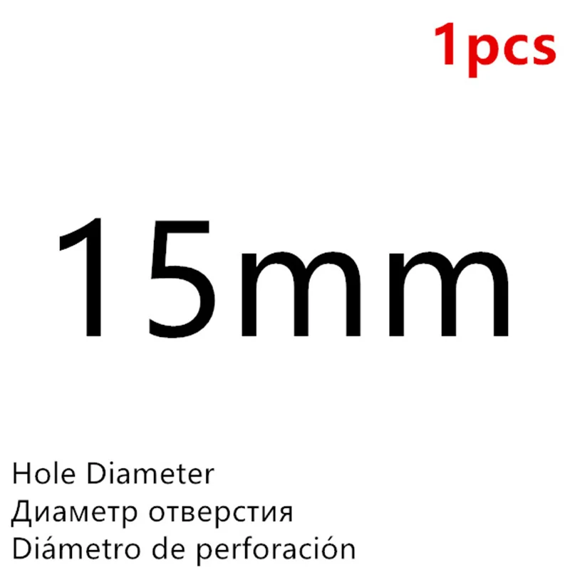 Black 15mm - 1Pcs Высокое Качество Дырокол для пробивки отверстий в коже Круглый стальной кожаный дырокол 1 мм-25 мм металлические прокладки пластиковые резиновые инструменты - Цвет: Black 15mm - 1Pcs