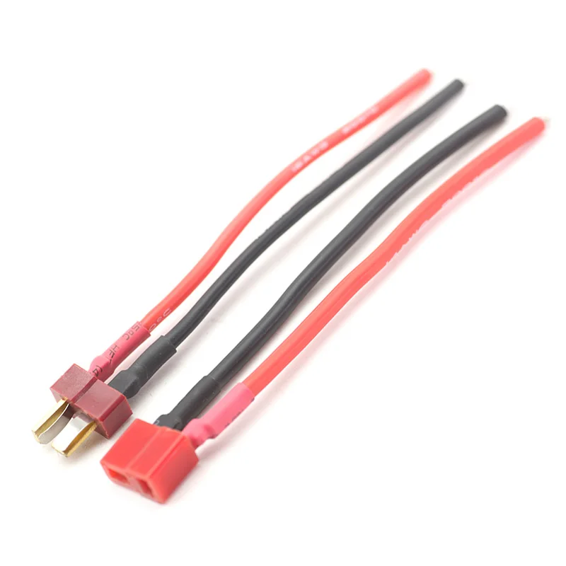 Т образный Штекерный разъем папа с корпусом 10 см 20 силиконовый провод 14AWG 16AWG 20AWG