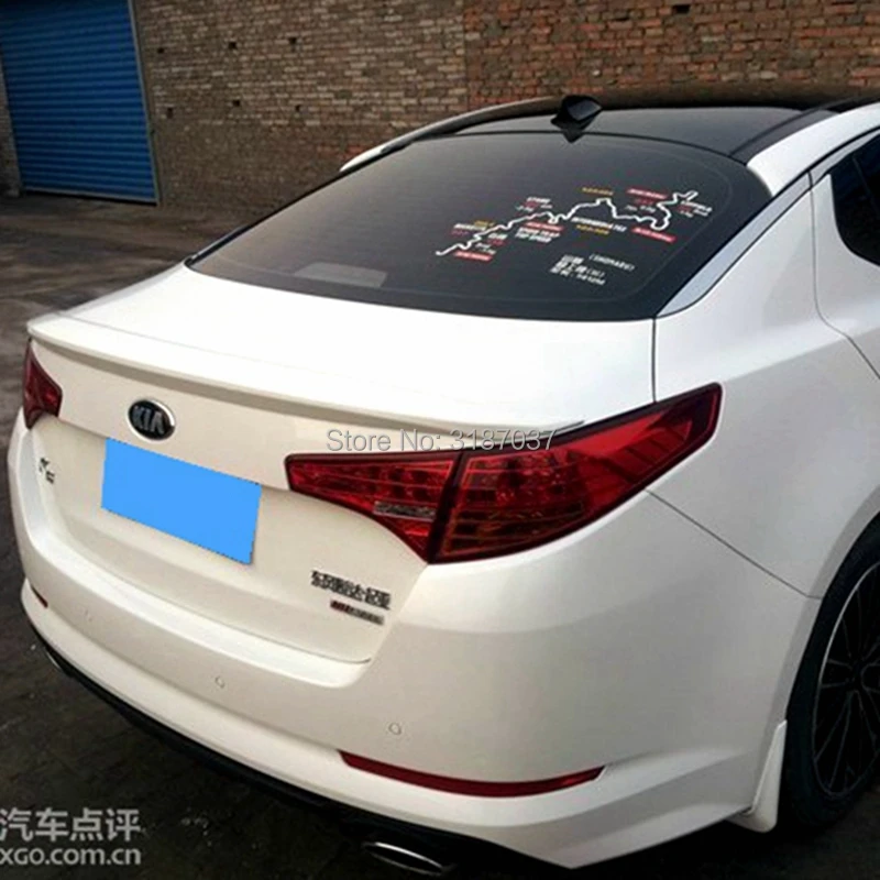 Спойлер для Kia Optima K5 2011 2013 неокрашенный цветной задний спойлер из АБС пластика на