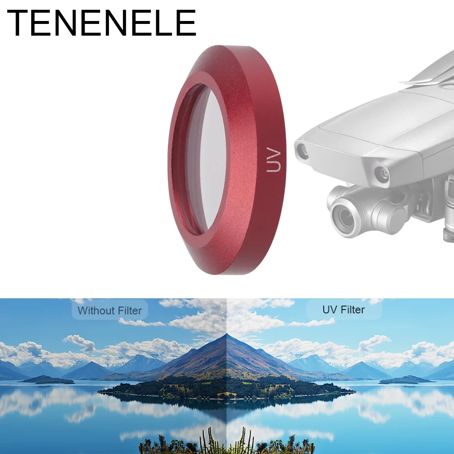 TENENELE для Mavic2 Zoom фильтр дрона ND 4 8 16 32 фильтры камеры DJI Mavic 2 поляризационный UV Star6