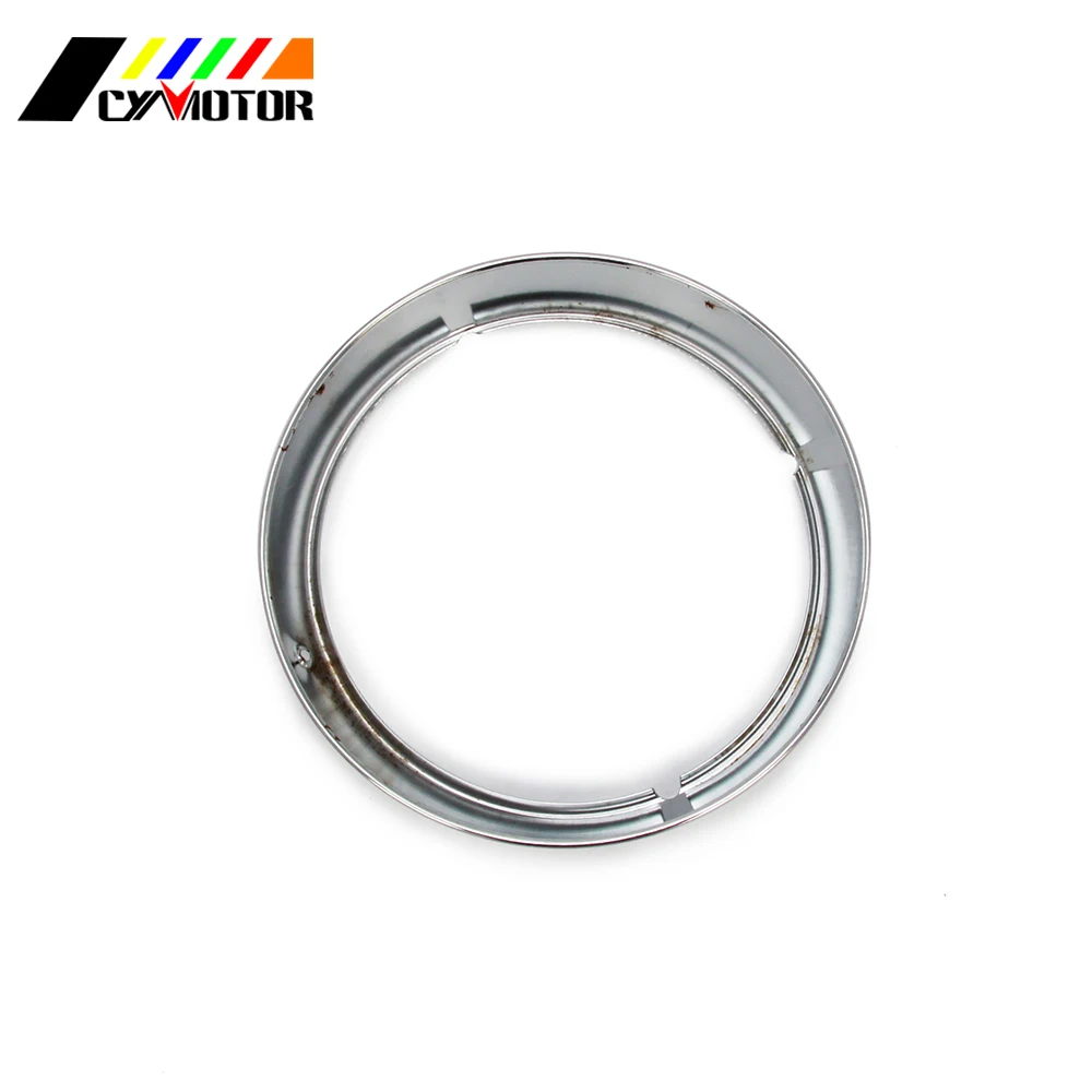 Motorcycle Accessories 7 inch Chrome Headlight Trim Ring For Harley Davidson Touring Road King Glide Street and Tri | Автомобили и