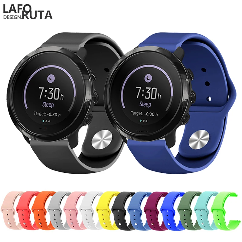 Силиконовый ремешок Laforuta для Suunto 3 Fitnes 20 мм быстросъемный фитнес браслет Suunto3