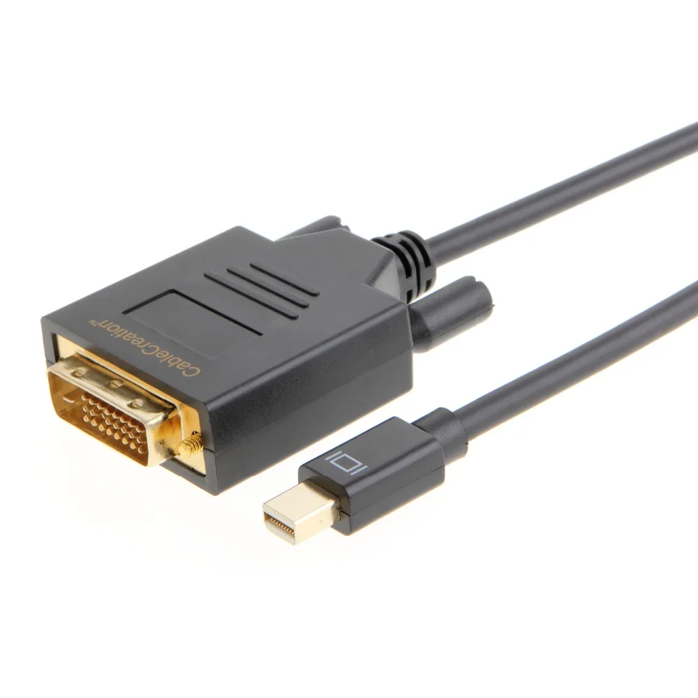 Кабель Gold Mini Displayport (совместимый с Thunderbolt Port) кабель DVI для Mac Book Imac и других моделей