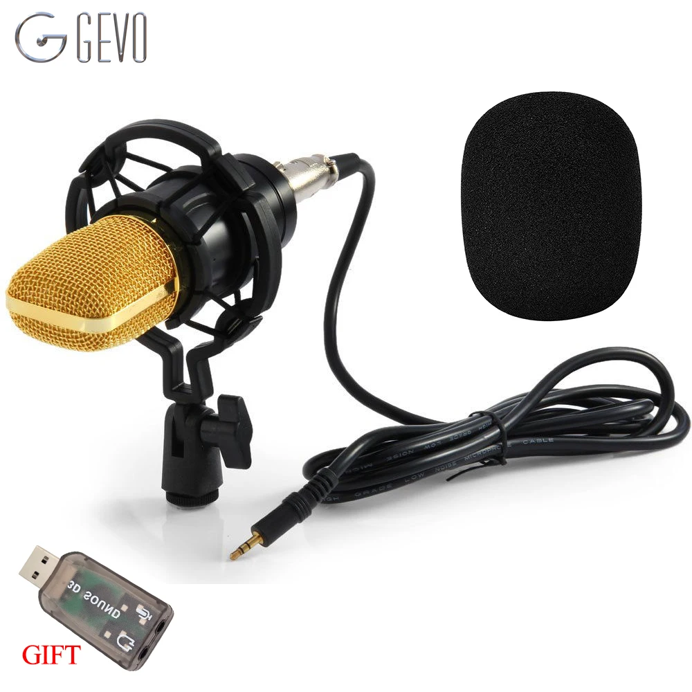 GEVO BM 700 конденсаторный микрофон для ПК профессиональный проводной Студийный 3 5 мм