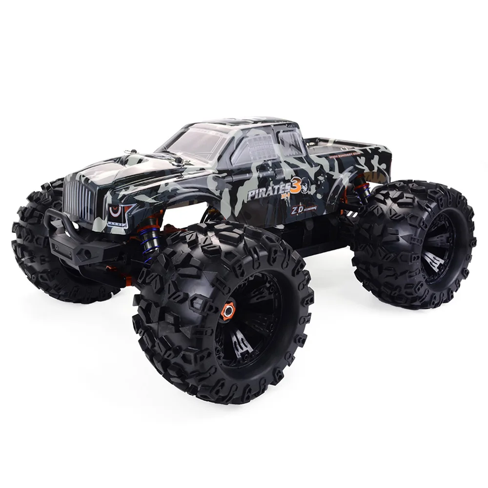 ZD Racing MT8 Pirate 3 RC Car 1/8 120A водонепроницаемый бесщеточный ESC Monster Truck RTR регулируемый