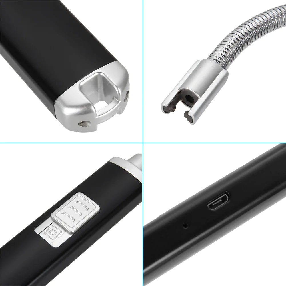 Электрическая дуговая Зажигалка USB перезаряжаемая беспламенная ветрозащитная