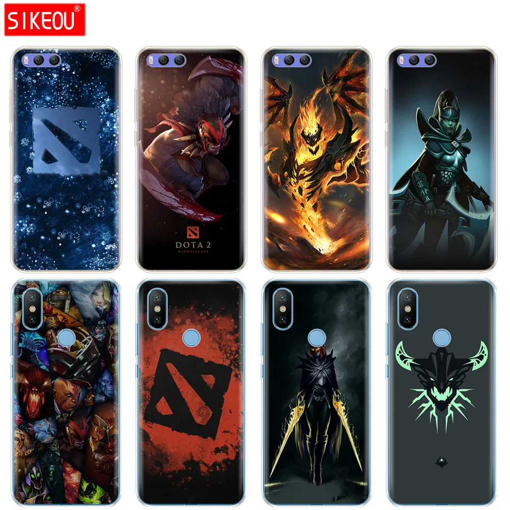 Силиконовый чехол для Xiaomi Mi 8 8SE A1 A2 5 5S 5X 6 Mi5 MI6 NOTE 3 MAX Mix 2 2S Shadow Fiend Dota 2|Бамперы| |