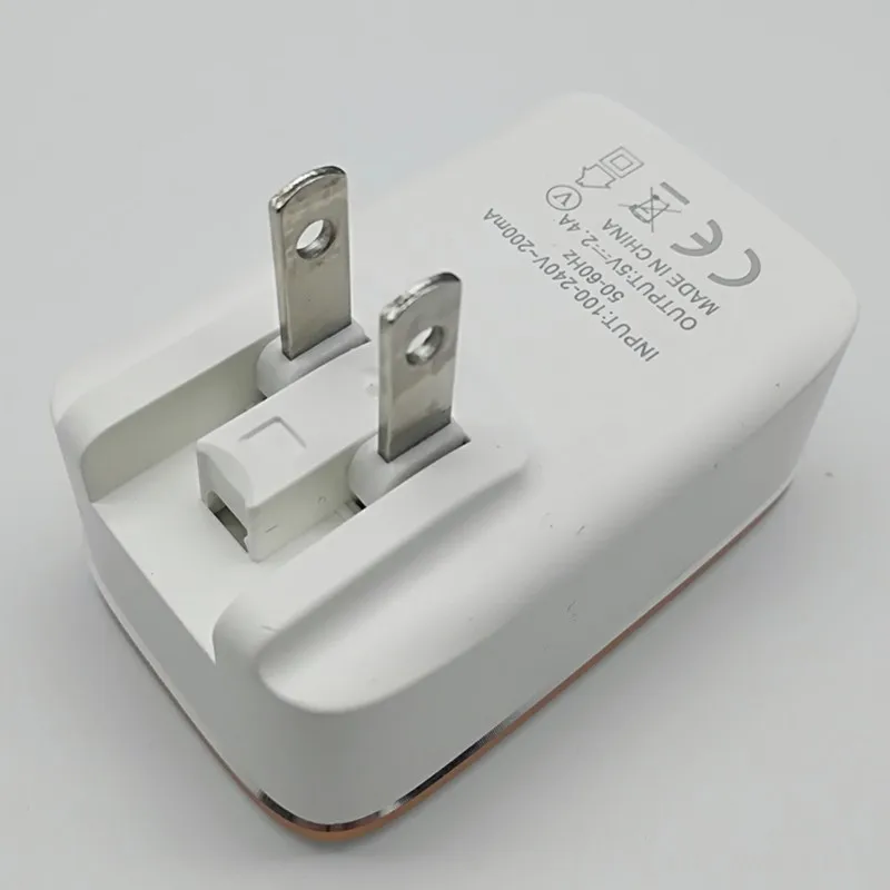 10 шт. Высокое качество Новый 2.4 дуплекс USB для зарядки ЕС США Великобритания Plug