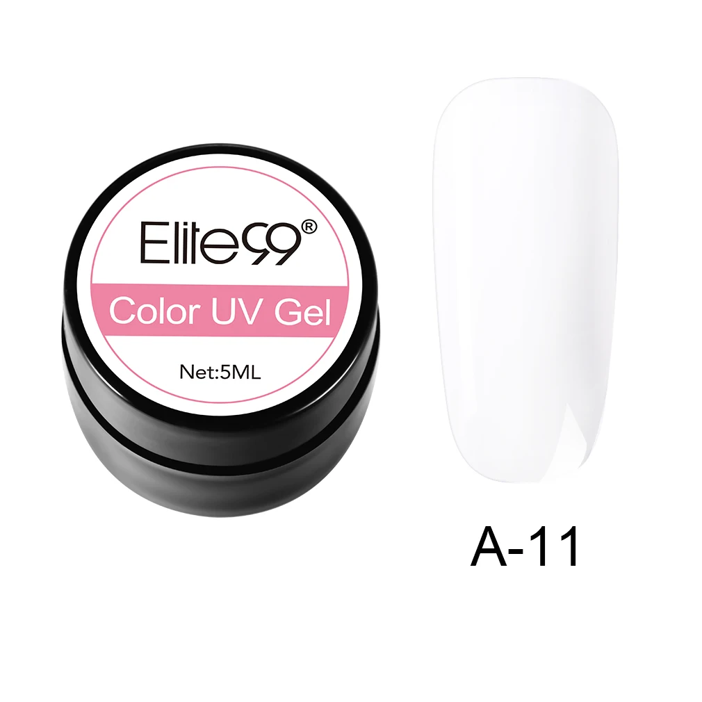 A-11 Elite99 Гель-лак гель uv Vernis светодиодный Гель-лак для ногтей художественный Гель-лак для ногтей чистый цвет Гель-лак 5 мл Гель-лак es Soak Off Nail Art - Цвет: A-11