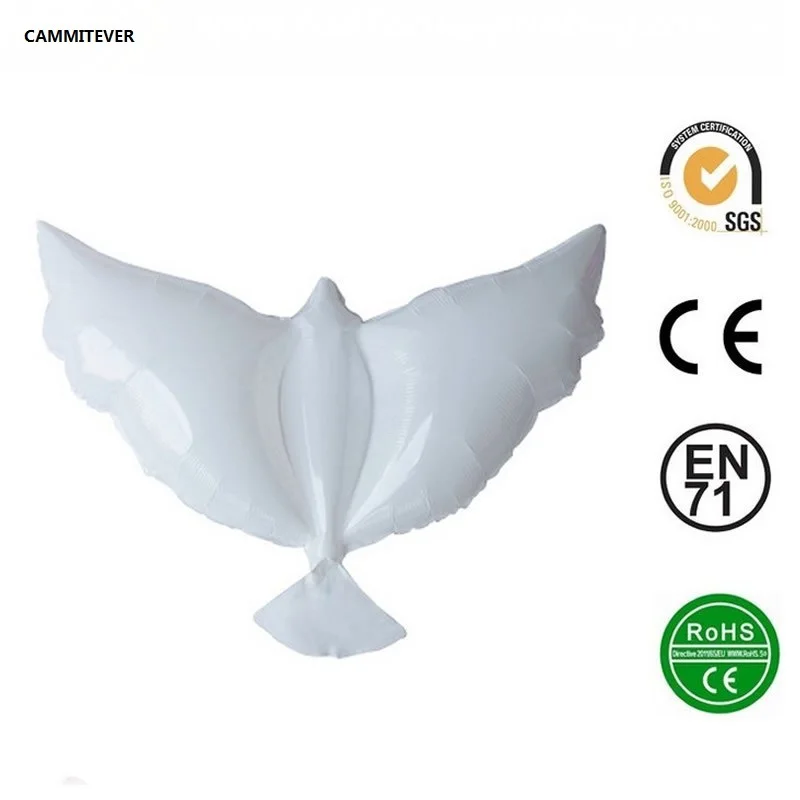 CAMMITEVER 2PCS 105x56CM Pigeon Balloon Eco-friendly Peace Balloons Wedding Party Decor Biodegradable Foil Helium Globos - купить по