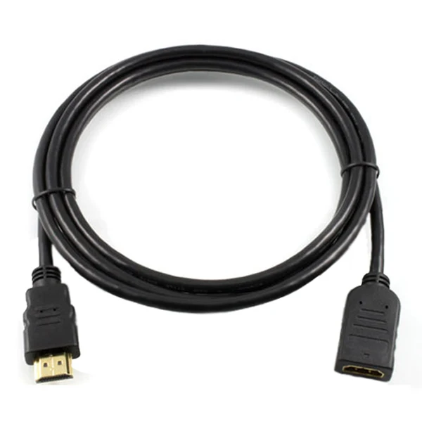 300 шт./лот 1 м 3 фута HDMI Удлинительный кабель от мужчины к женскому