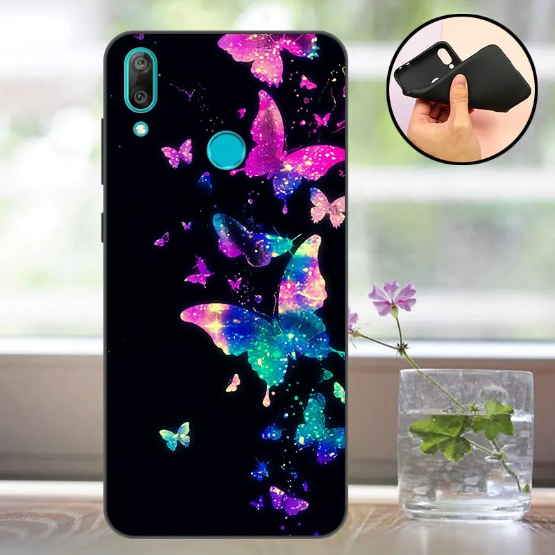 Coque huawei Y6 2019 силиконовый чехол мягкий для телефона MRD LX1 LX1F премьер профессионал
