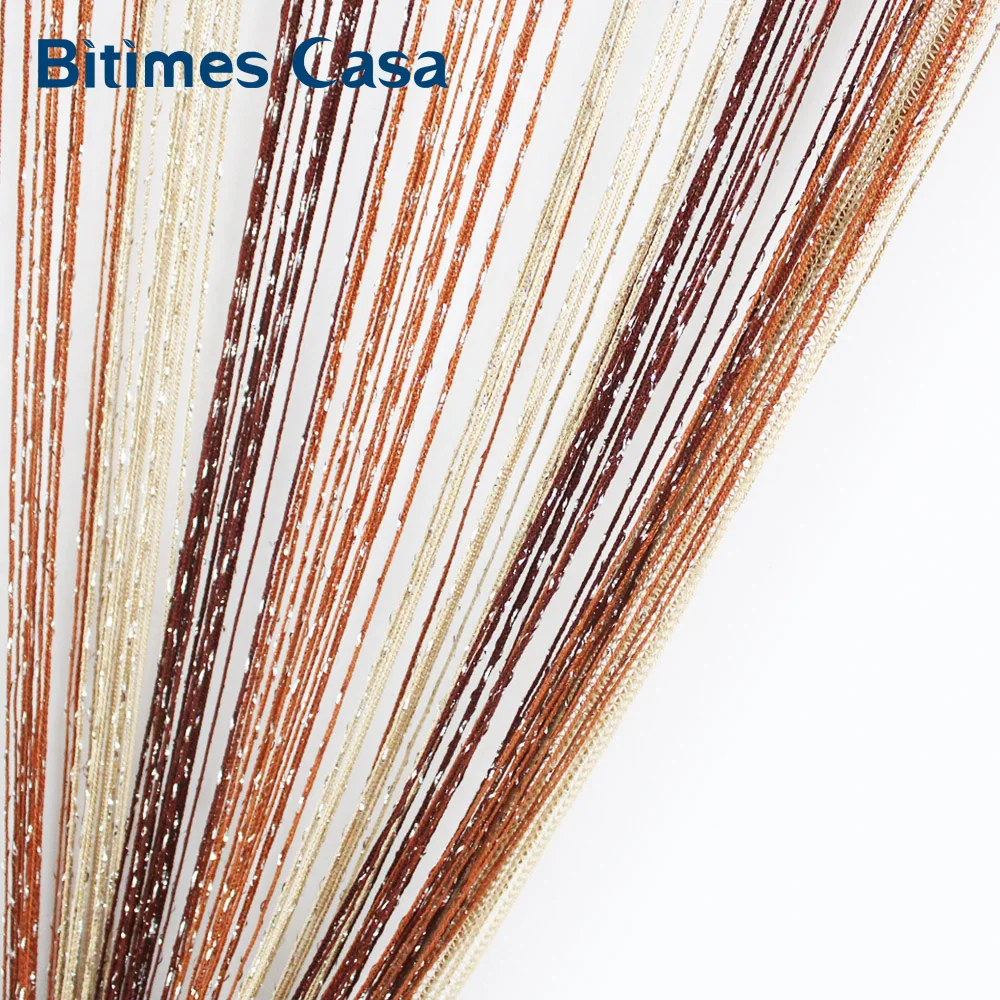 Трехцветная комбинированная штора с кисточками в виде Олы блестящая однотонная