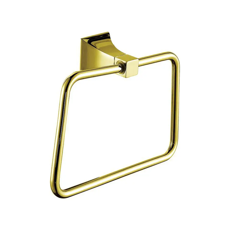 Роскошная золотая латунная настенная полка для ванной комнаты с гарантией