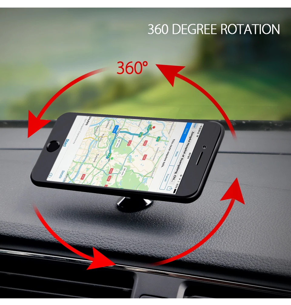 Magnetic Car Phone Holder 360 Degree GPS Universal Mobile Air Vent For iPhone 6 7 8 X XS XR Samsung | Мобильные телефоны и