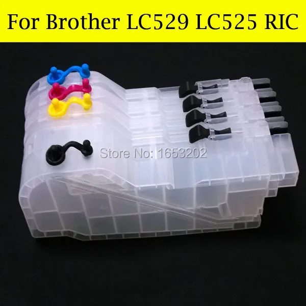 12 шт./лот LC529 525 LC525 многоразовый картридж для принтера Brother MFC J200 200 DCP J100 105|ink