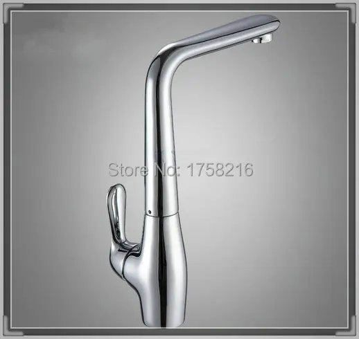 2014 Freeshipping Contemporary Single Handle Hot Sell Beautiful Square Swivel Kitchen Faucet Sink Mixer Tap KF030 touch tap |