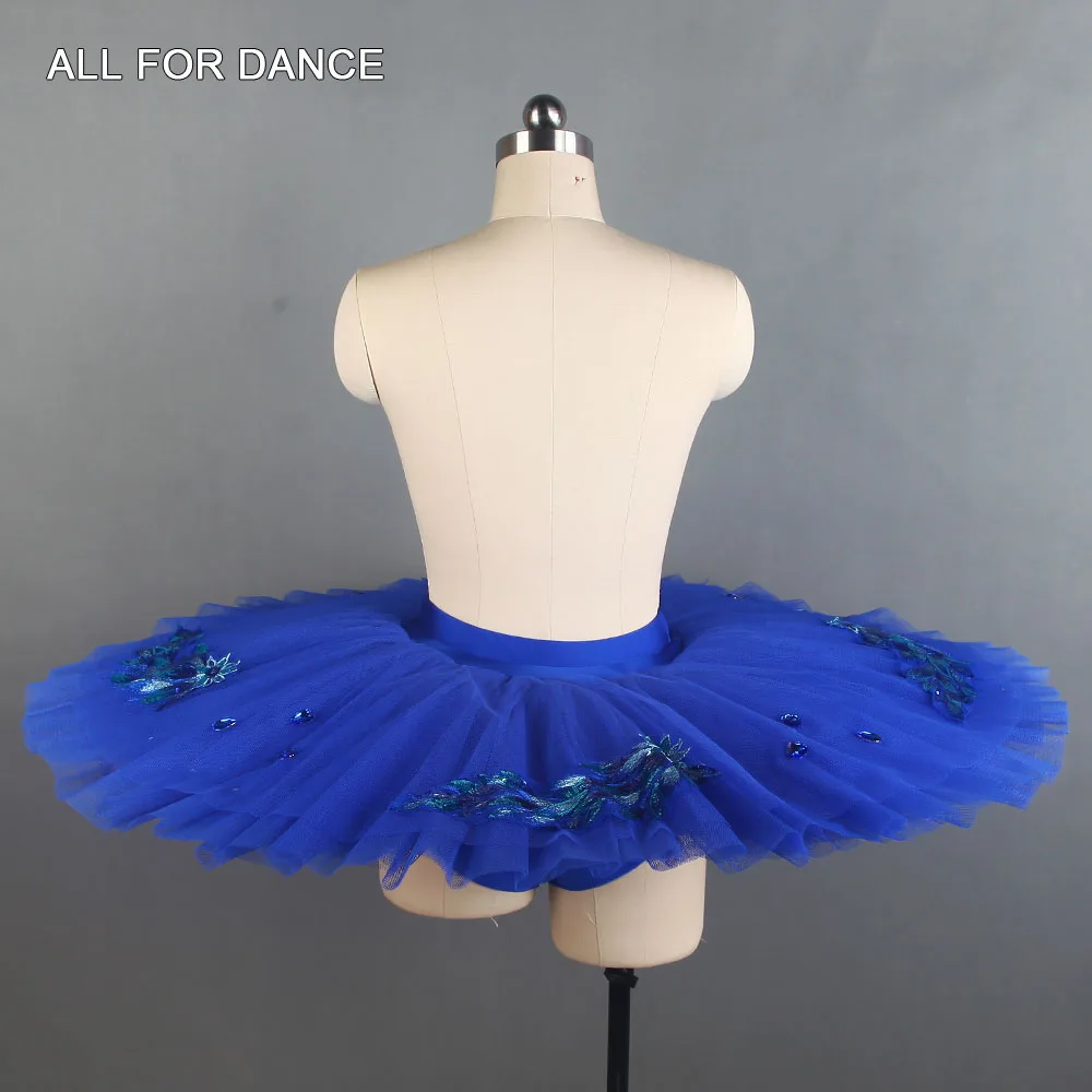 Royal Blue Stiff Tulle Pre-Professional Ballet Dance Tutu Skirts Practice Rehearsal Platter Skirt for Girls/Women Half | Тематическая