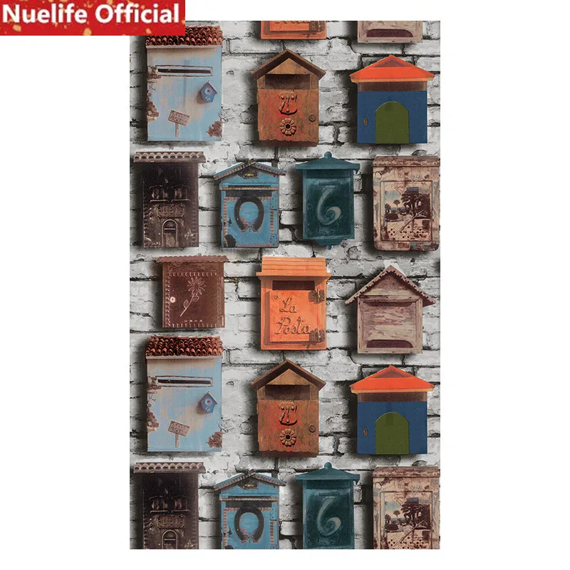 

0.53x10m Retro creative house pattern wallpaper living room bedroom children's room kindergarten TV sofa background wall paper